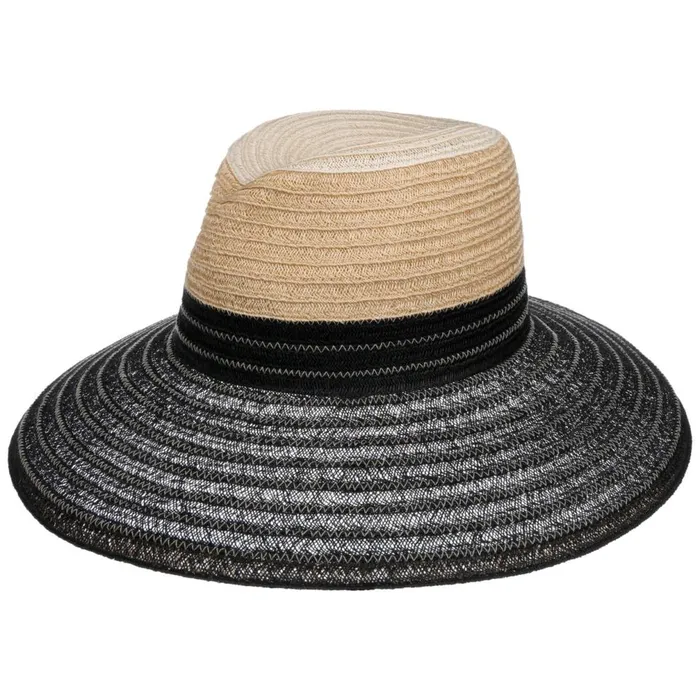 Women Tricolor Hemp Hat Brown Mayser Floppy Hats Women Tricolor Hemp Hat Brown Mayser Floppy Hats