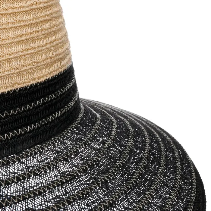 Women Tricolor Hemp Hat Brown Mayser Floppy Hats Women Tricolor Hemp Hat Brown Mayser Floppy Hats
