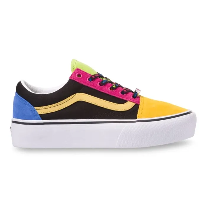 Women Vans Beads Old Skool Platform MultiTrue White Classics Shoes Women Vans Beads Old Skool Platform MultiTrue White Classics Shoes