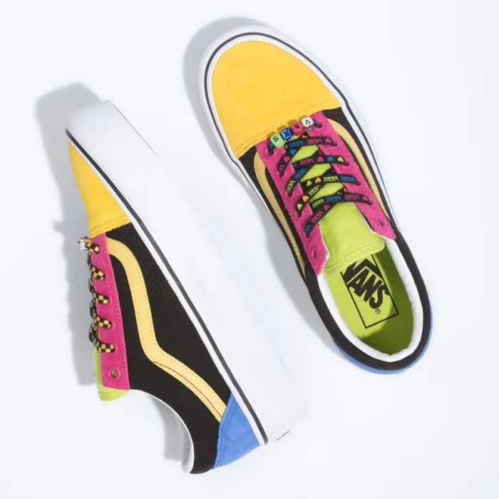 Women Vans Beads Old Skool Platform MultiTrue White Classics Shoes Women Vans Beads Old Skool Platform MultiTrue White Classics Shoes