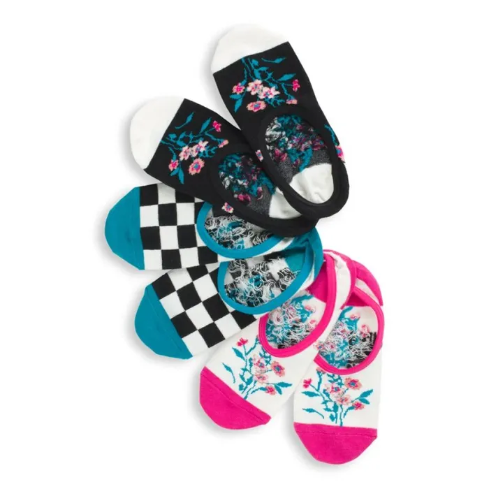 Women Vans Beauty Floral Canoodle 3 Pack Multi Socks