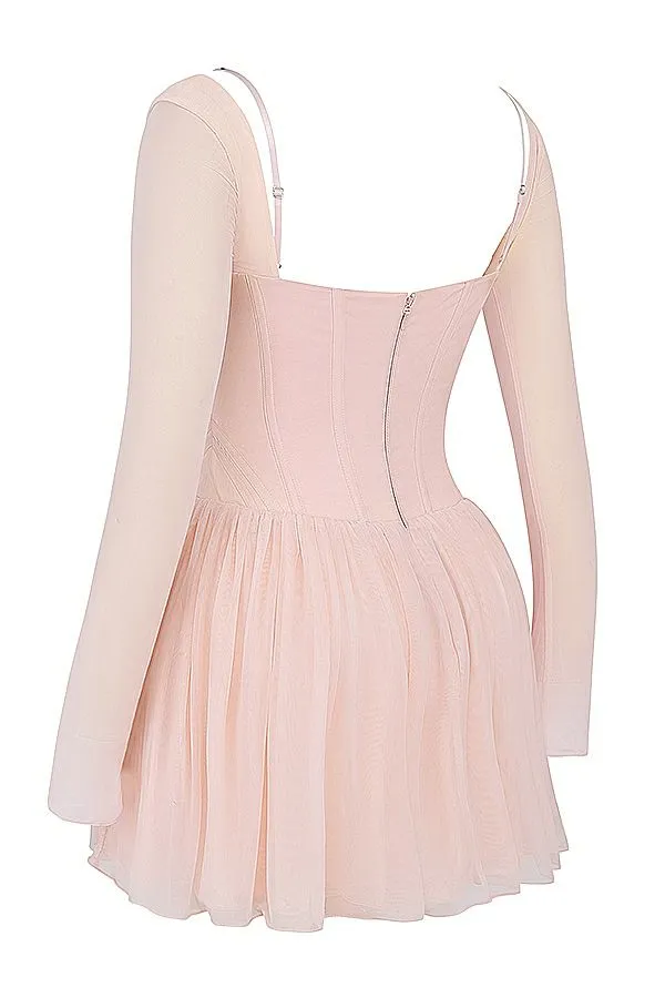 Women Vivi Soft Peach Corset Mini Dress House Of CB Dresses