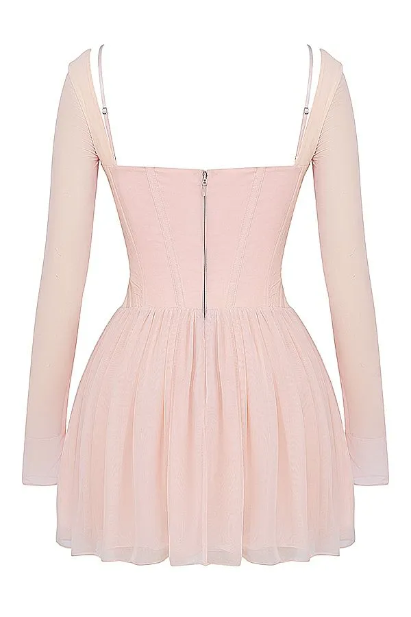 Women Vivi Soft Peach Corset Mini Dress House Of CB Dresses