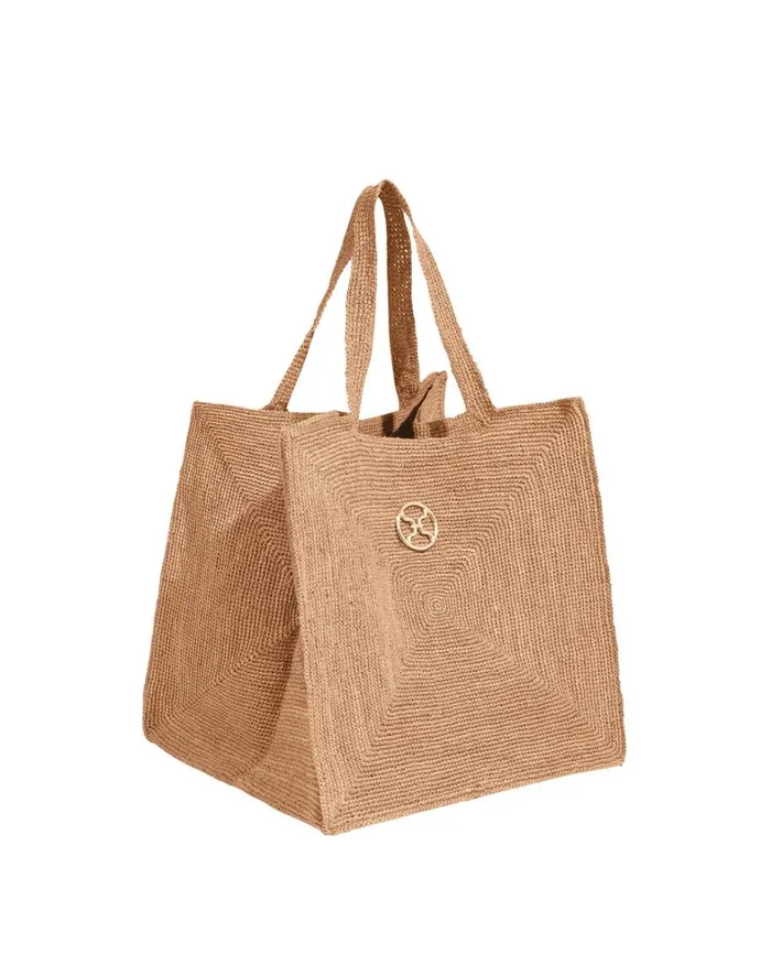 Women ViX Paula Hermanny Bags Raffia Pyramid Bag 8211 Natural