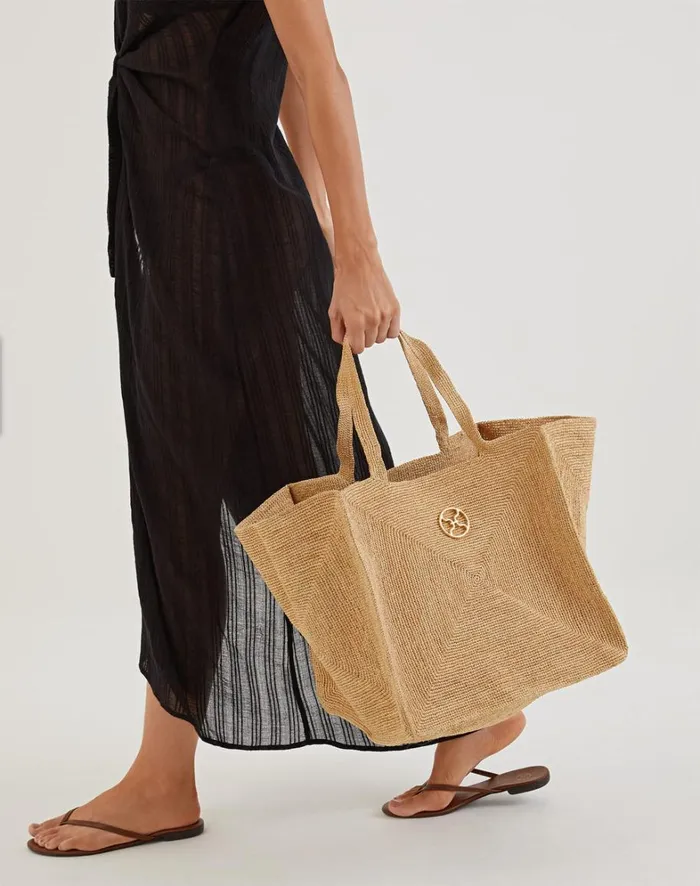 Women ViX Paula Hermanny Bags Raffia Pyramid Bag 8211 Natural