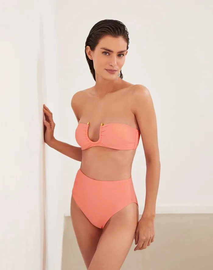 Women ViX Paula Hermanny Bottoms Bela Hot Pant Bottom 8211 Peach