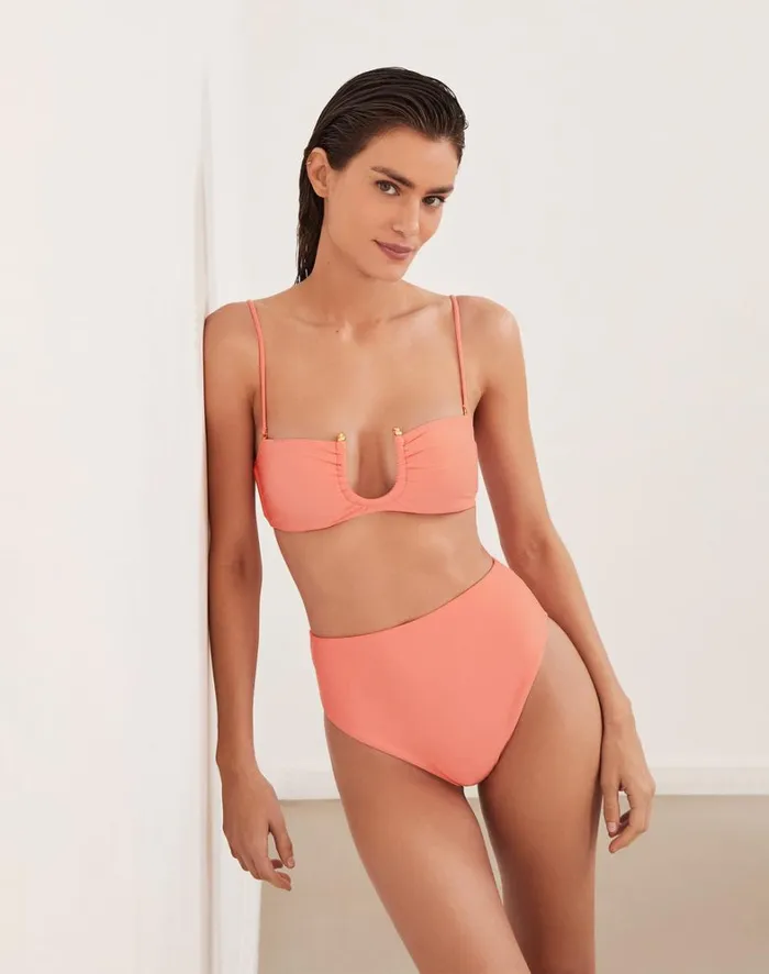 Women ViX Paula Hermanny Bottoms Bela Hot Pant Bottom 8211 Peach