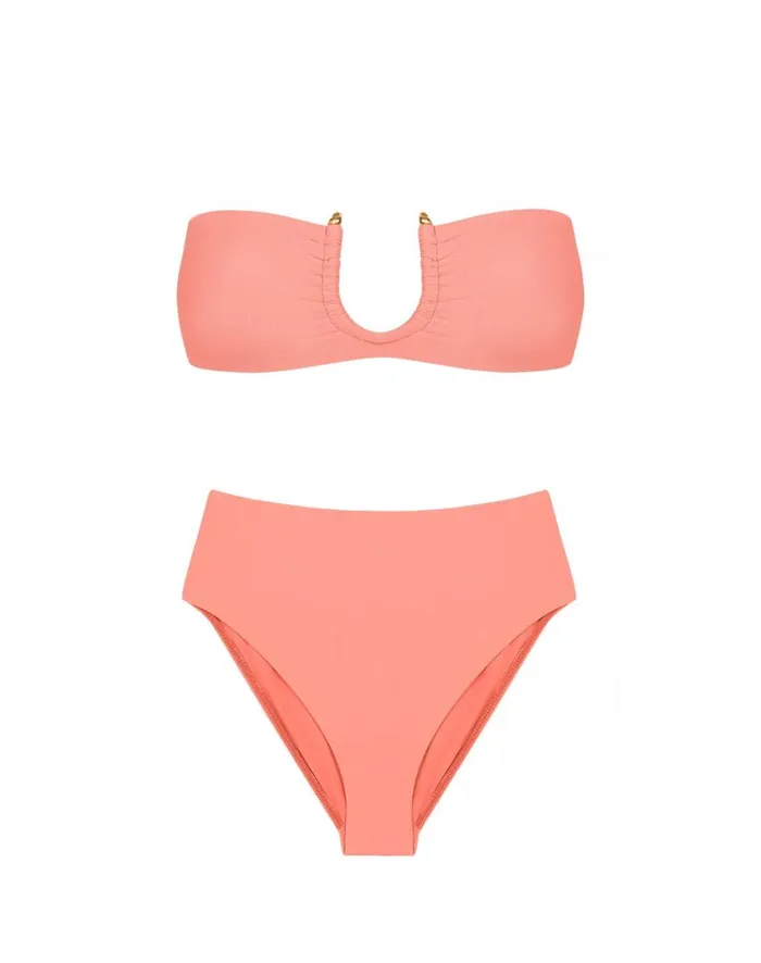 Women ViX Paula Hermanny Bottoms Bela Hot Pant Bottom 8211 Peach