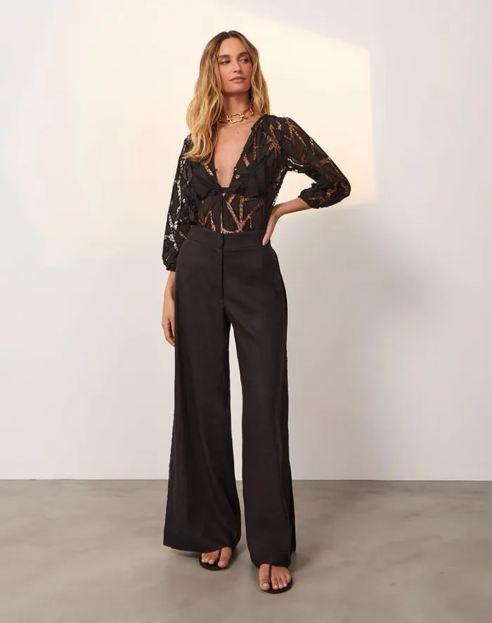 Women ViX Paula Hermanny Bottoms Bree Pants 8211 Black