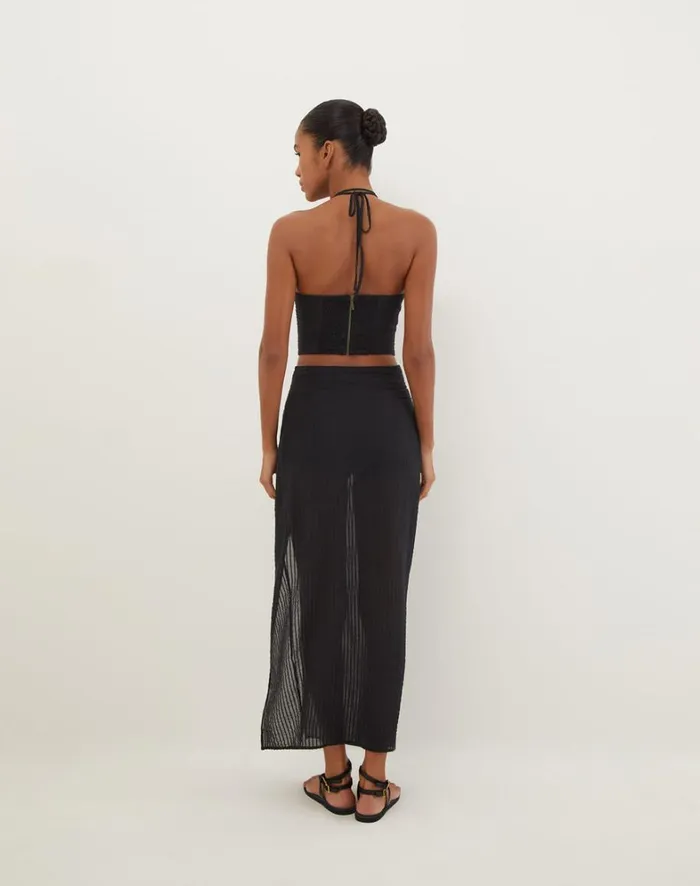 Women ViX Paula Hermanny Bottoms Eug Midi Skirt 8211 Black
