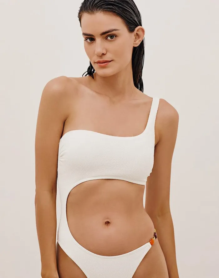 Women ViX Paula Hermanny Bottoms Firenze Martha One Piece 8211 White