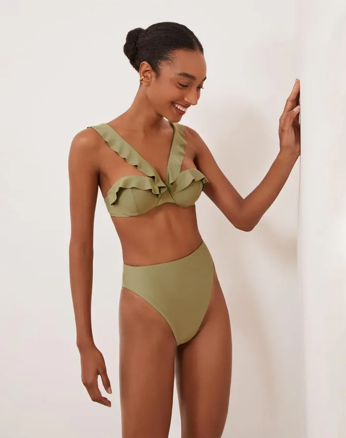 Women ViX Paula Hermanny Bottoms Gigi Hot Pant Bottom 8211 Olivine