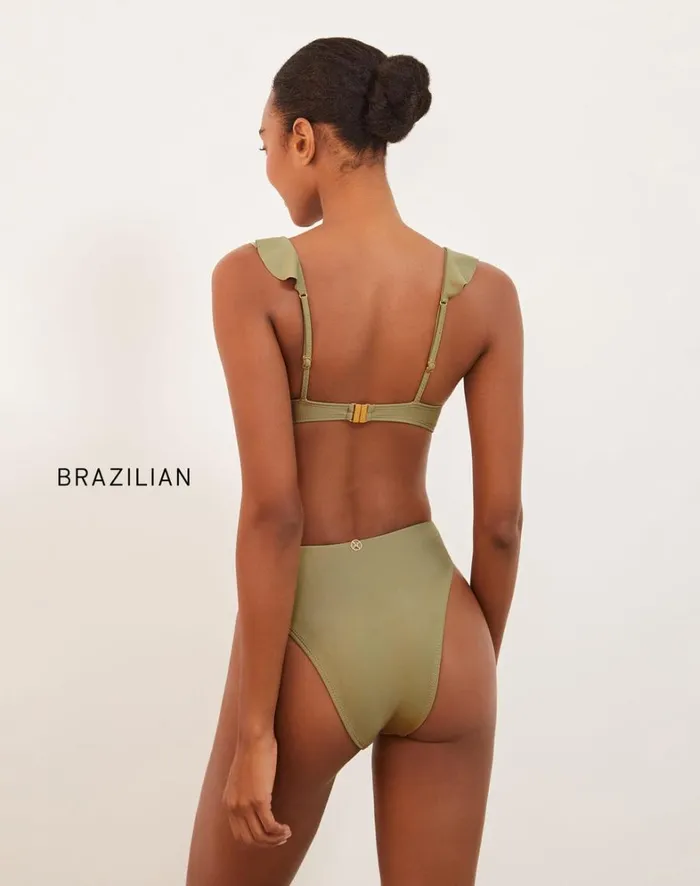 Women ViX Paula Hermanny Bottoms Gigi Hot Pant Bottom 8211 Olivine