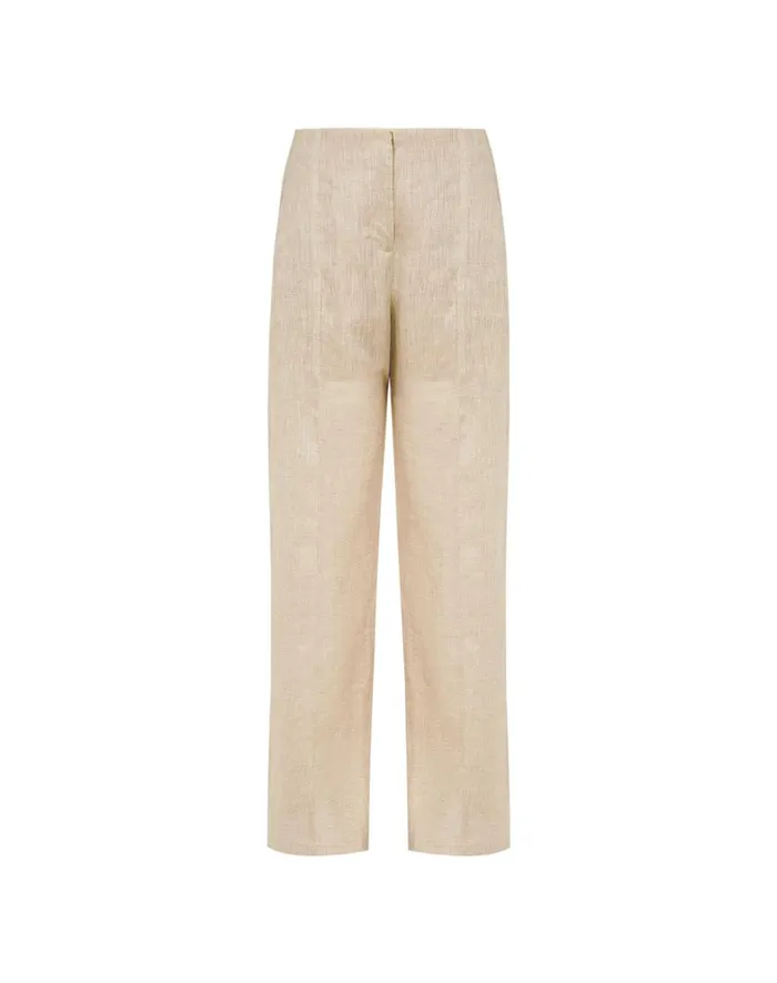 Women ViX Paula Hermanny Bottoms Whitney Tailored Pants 8211 Natural