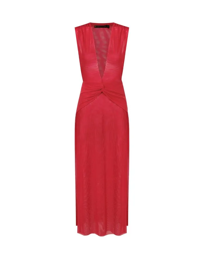Women ViX Paula Hermanny Cover Ups Cindy Long Cover Up 8211 Red Poppy