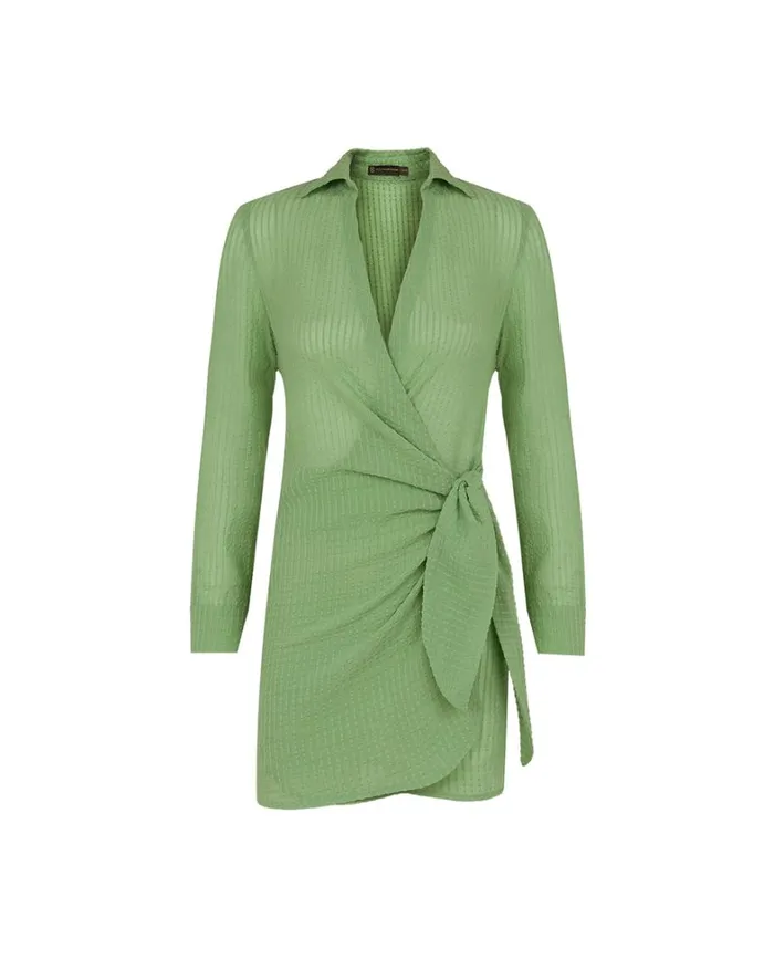 Women ViX Paula Hermanny Cover Ups Lia Short Cover Up 8211 Aloe