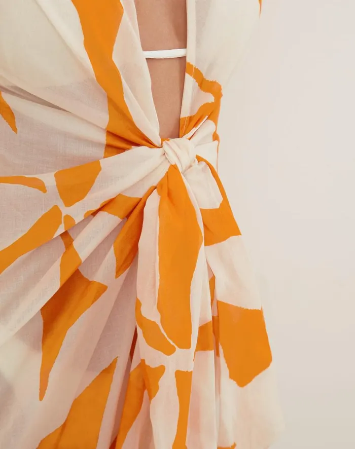 Women ViX Paula Hermanny Cover Ups Sasha Long Cover Up 8211 Bossa Sunset