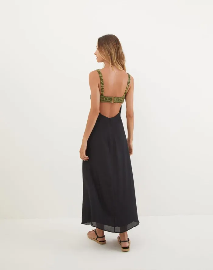 Women ViX Paula Hermanny Dresses Aria Long Dress 8211 Black