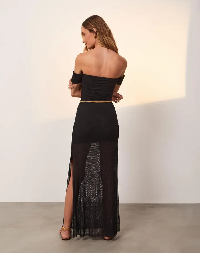 Women ViX Paula Hermanny Dresses Brine Detail Long Dress 8211 Black