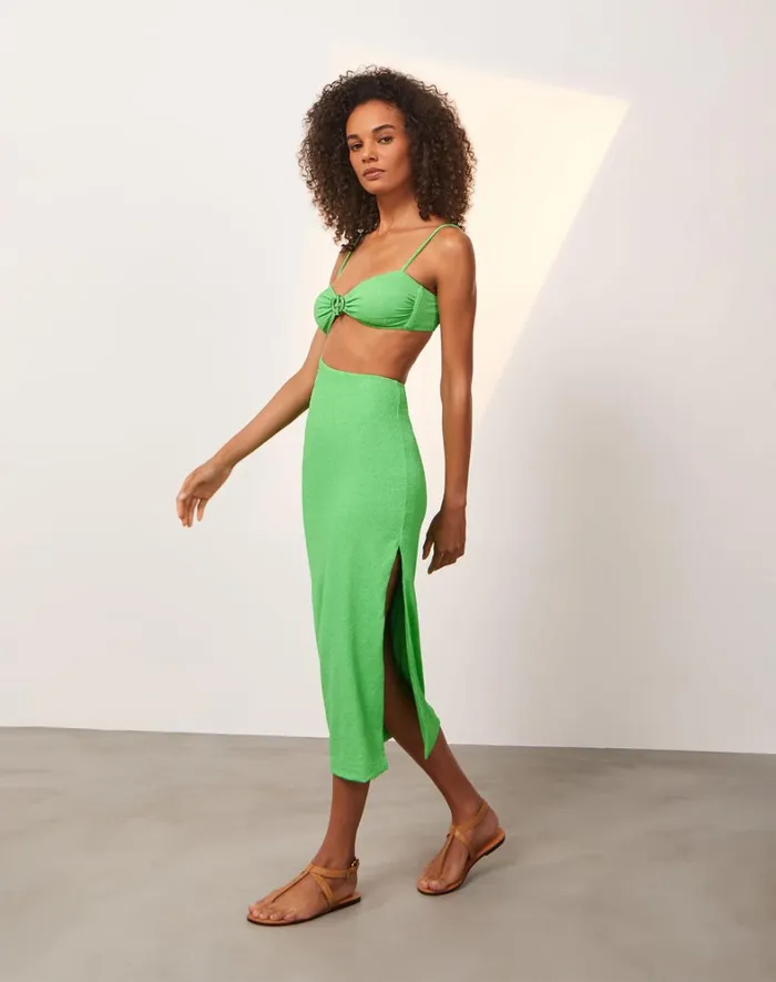 Women ViX Paula Hermanny Dresses Firenze Kelly Detail Midi Dress 8211 Seaside