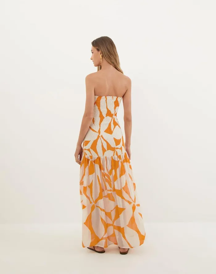 Women ViX Paula Hermanny Dresses Maira Long Dress 8211 Bossa Sunset