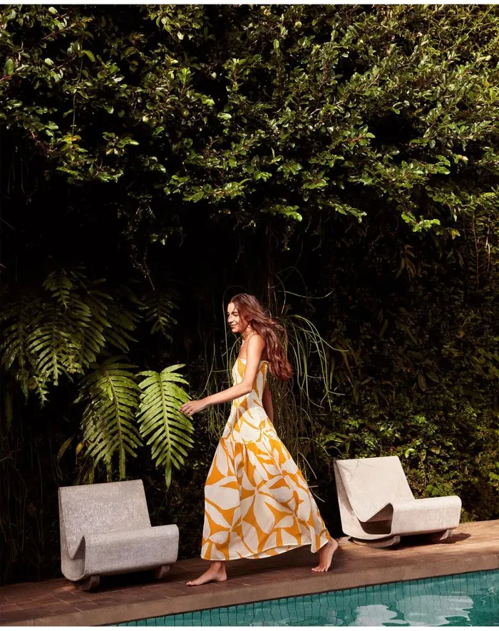 Women ViX Paula Hermanny Dresses Maira Long Dress 8211 Bossa Sunset