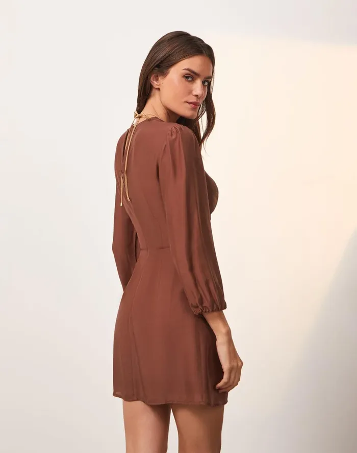 Women ViX Paula Hermanny Dresses Mel Detail Short Dress 8211 Nutshell