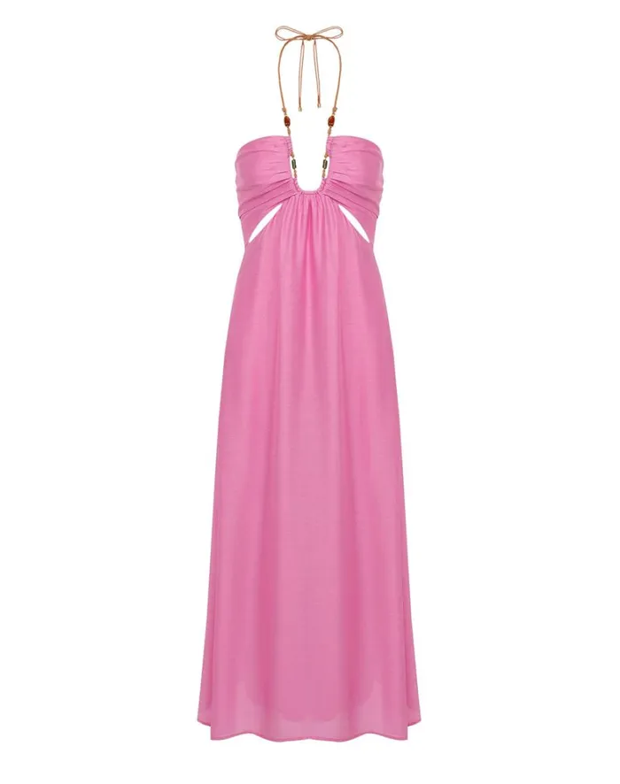 Women ViX Paula Hermanny Dresses Melina Detail Midi Dress 8211 Gerbera