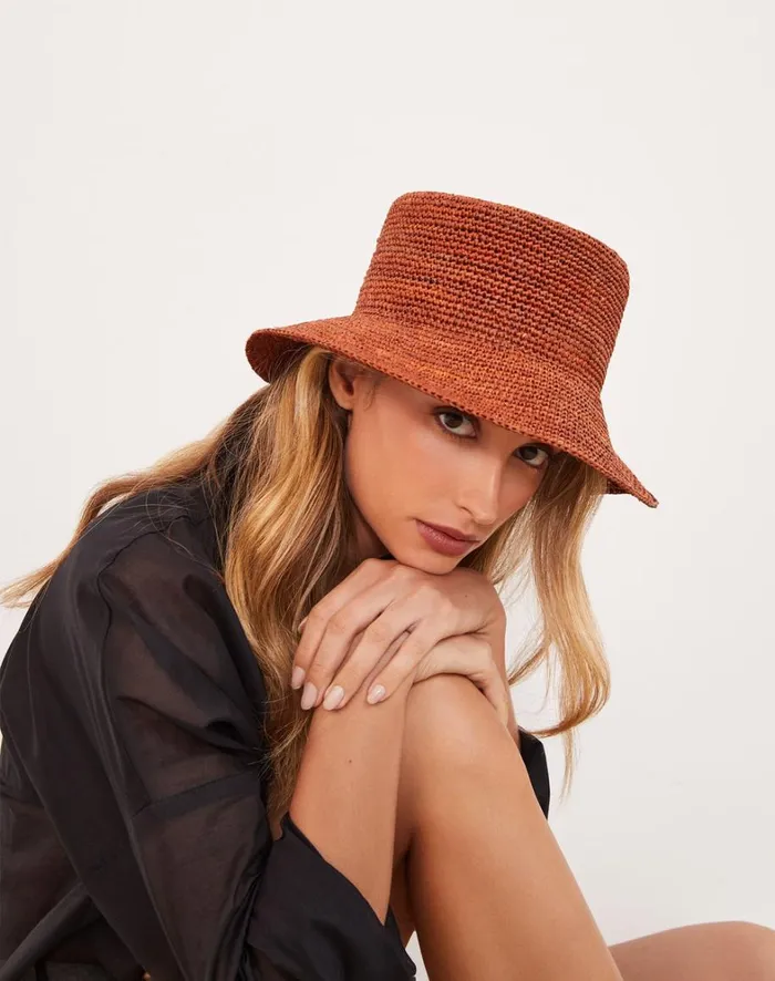 Women ViX Paula Hermanny Hats Bucket Hat 8211 Brick
