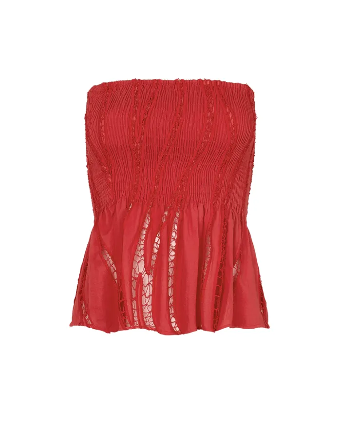 Women ViX Paula Hermanny Matching Sets Babi Top 8211 Raspberry