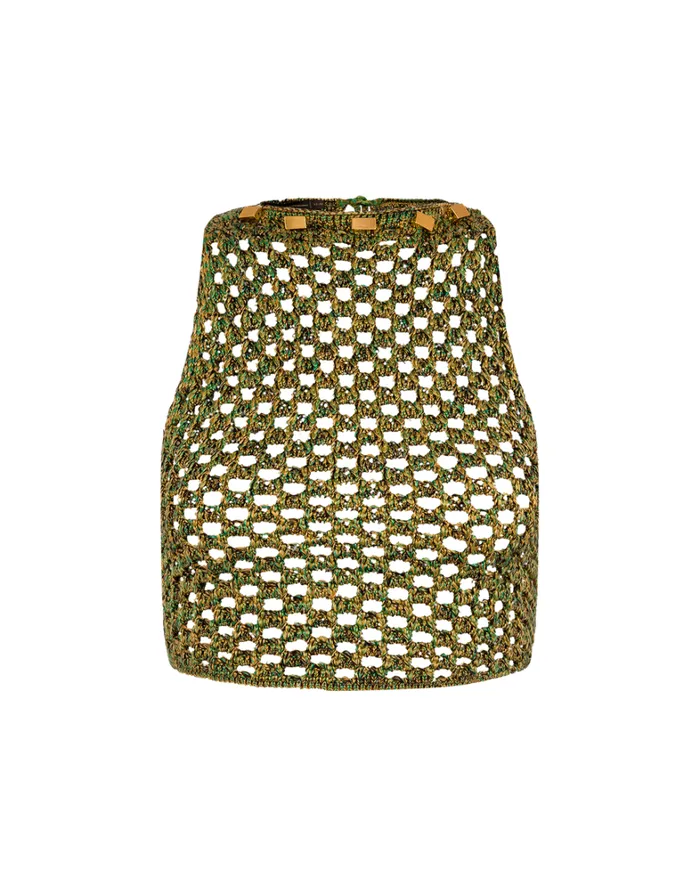 Women ViX Paula Hermanny Matching Sets Knit Aria Blouse 8211 Green