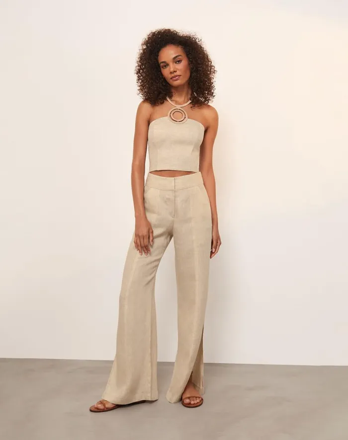 Women ViX Paula Hermanny Tops Jane Detail Top 8211 Natural