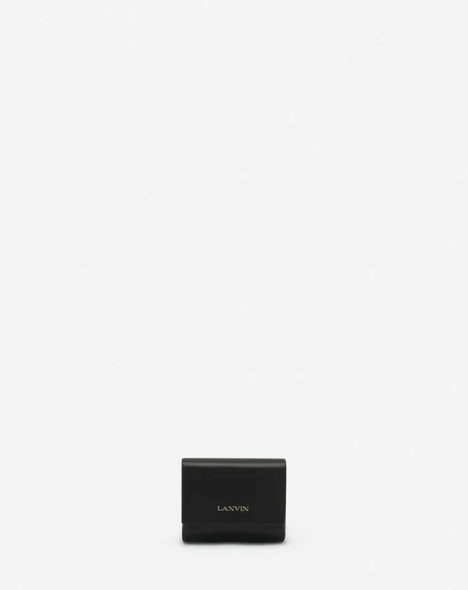 Women Wallets and Small Leather Goods Lanvin Signature Leather Case For Airpods Pro Black