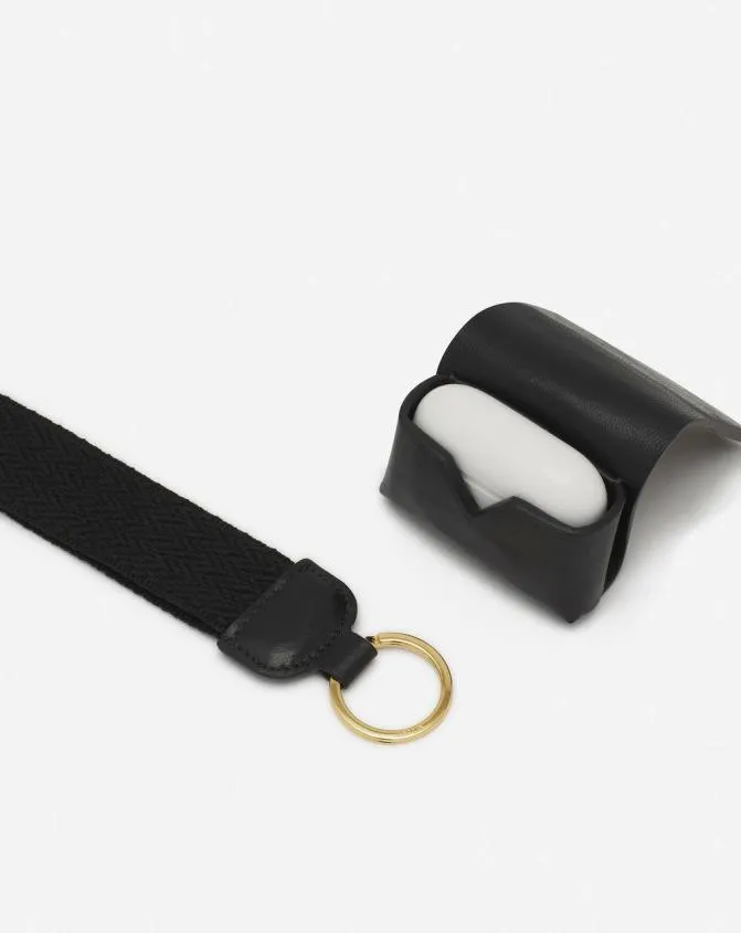 Women Wallets and Small Leather Goods Lanvin Signature Leather Case For Airpods Pro Black Women Wallets and Small Leather Goods Lanvin Signature Leather Case For Airpods Pro Black
