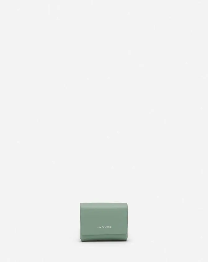 Women Wallets and Small Leather Goods Lanvin Signature Leather Case For Airpods Pro Vert De Gris Women Wallets and Small Leather Goods Lanvin Signature Leather Case For Airpods Pro Vert De Gris