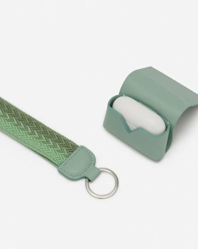 Women Wallets and Small Leather Goods Lanvin Signature Leather Case For Airpods Pro Vert De Gris
