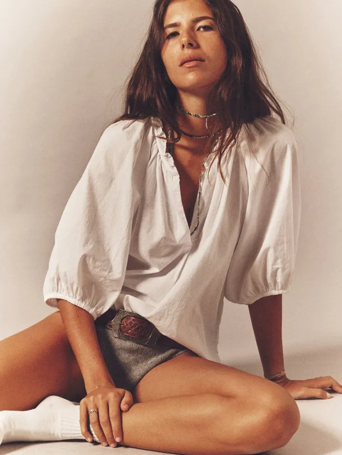 Women White Jules Top Tops XRENA
