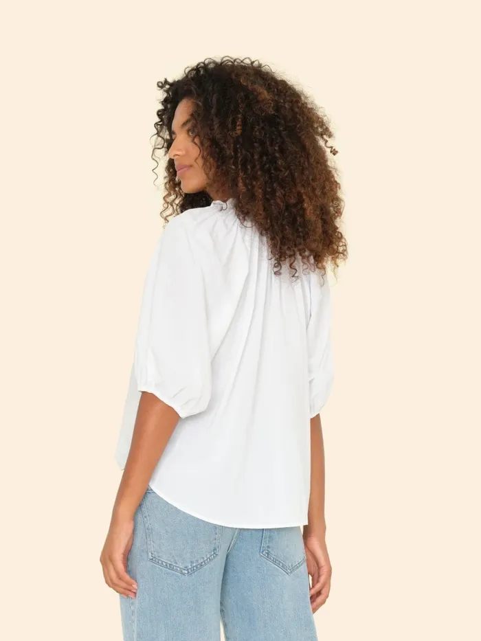 Women White Jules Top Tops XRENA Women White Jules Top Tops XRENA