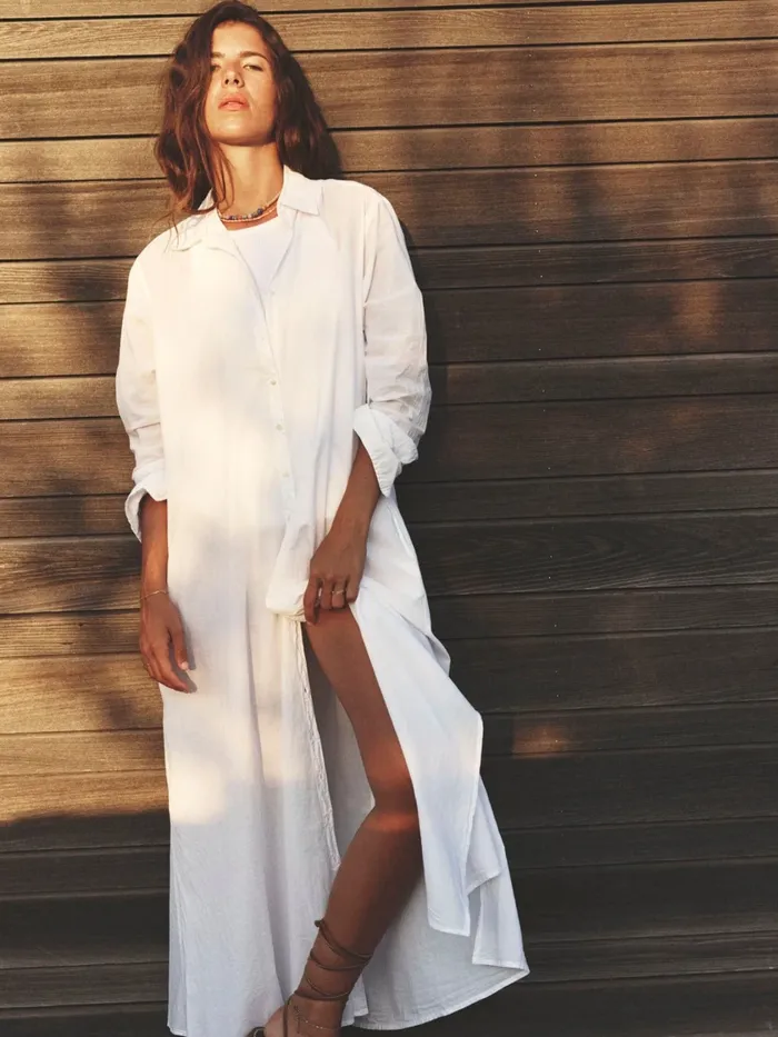 Women XRENA White Boden Dress Dresses