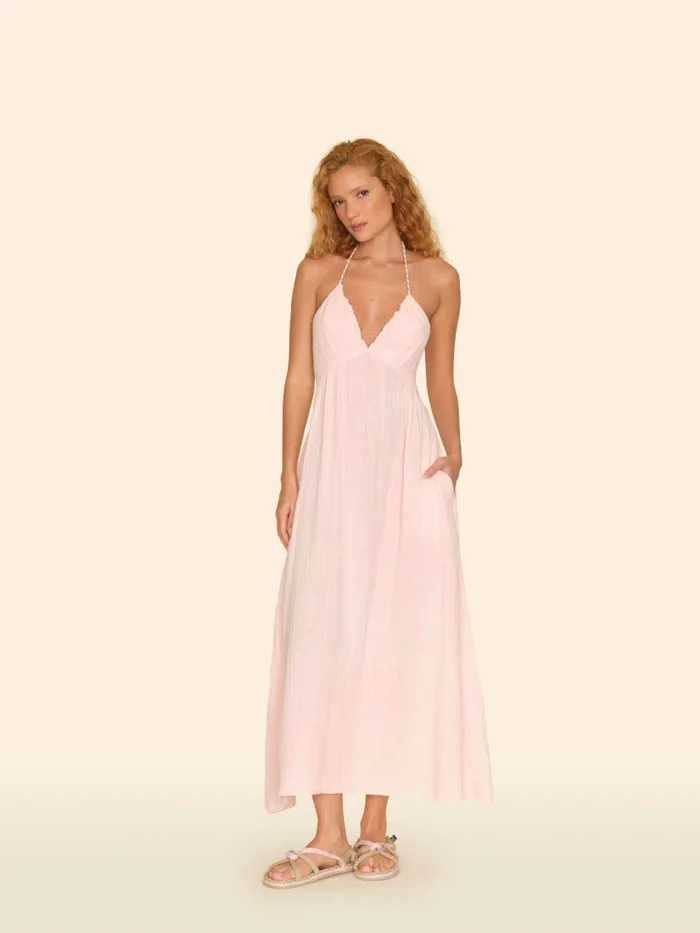 XRENA Dresses Women Pink Blush Maggie Dress XRENA Dresses Women Pink Blush Maggie Dress