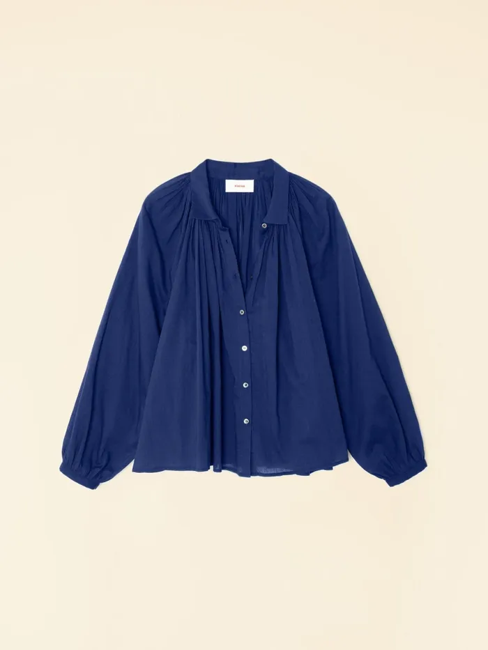 XRENA Shirts Women Marine Blue Fabienne Shirt