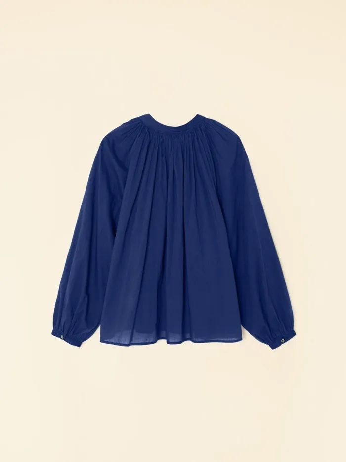 XRENA Shirts Women Marine Blue Fabienne Shirt XRENA Shirts Women Marine Blue Fabienne Shirt