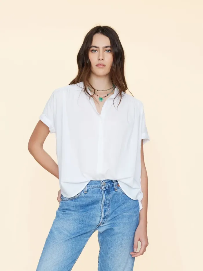 XRENA Shirts Women White Pax Shirt