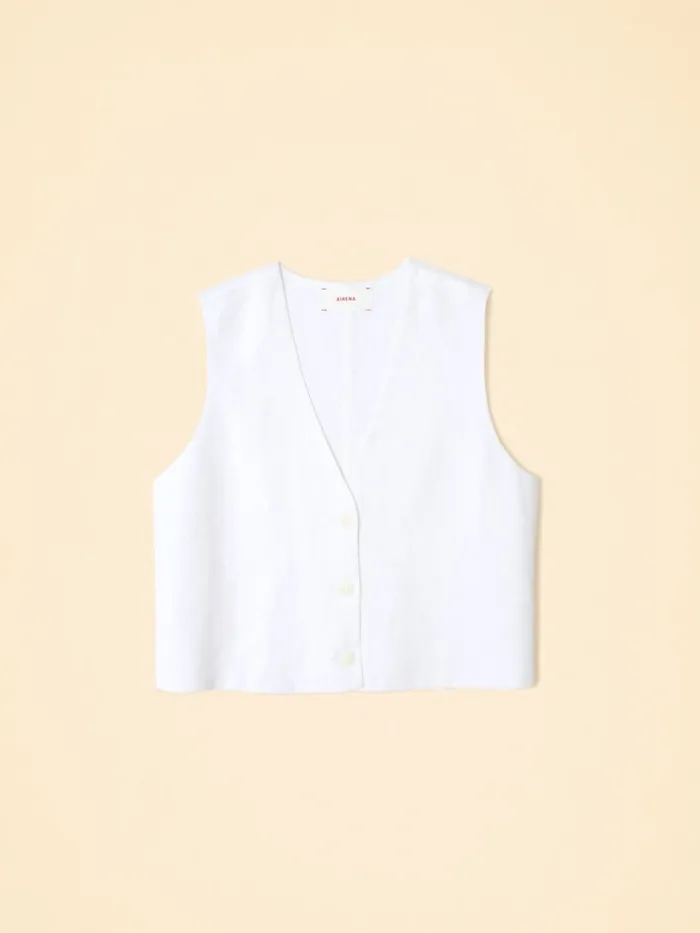 XRENA Sweaters and Jackets Women White Vida Vest
