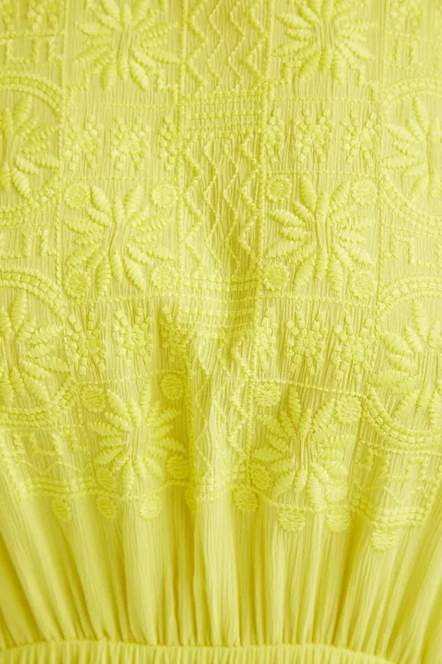 Yellow Cutout Dress Women Desigual Dresses
