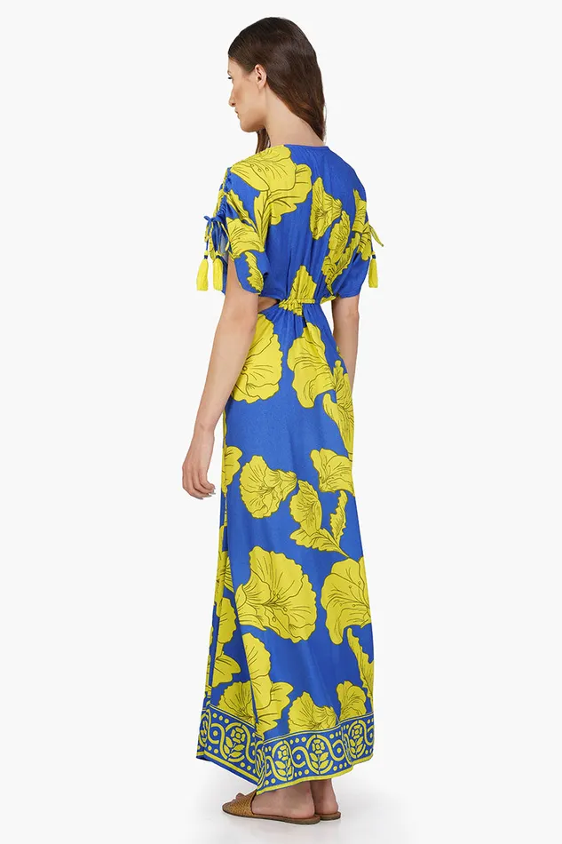 Yellow Daze Printed Ring Maxi Dress Yellow Daze Printed Ring Maxi Dress